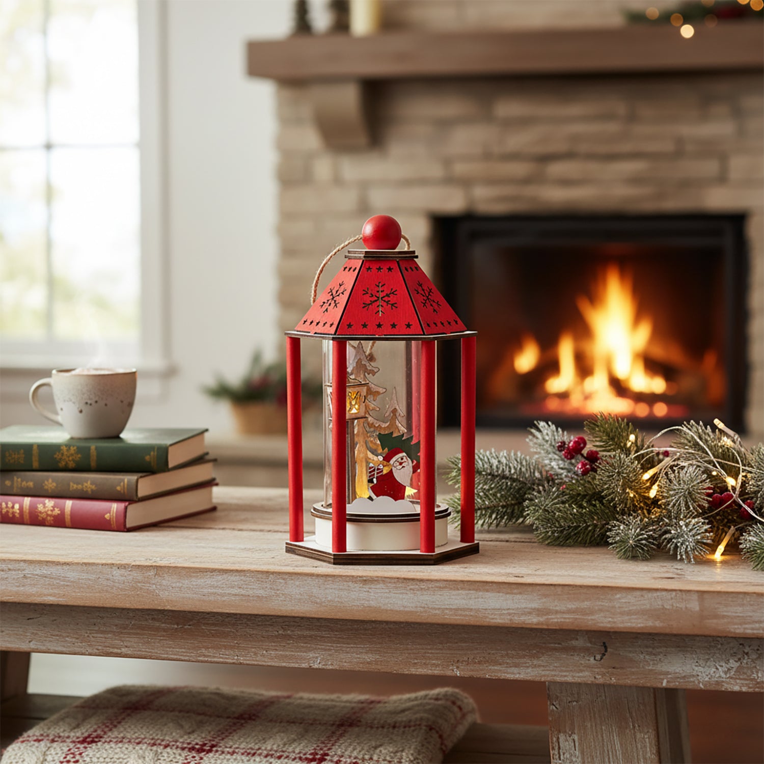 VESTIAMO CASA GRAN NATALE - Lanterna Natalizia Luminosa h24 cm